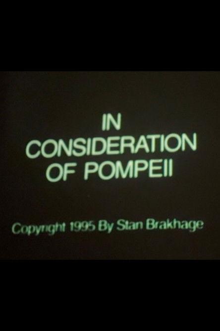 In Consideration of Pompeii