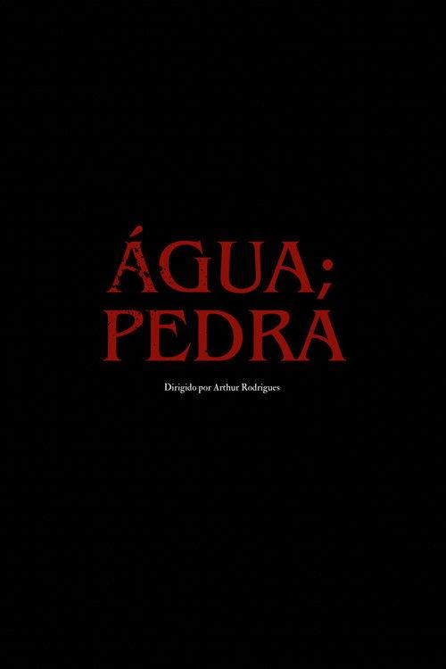 água; pedra
