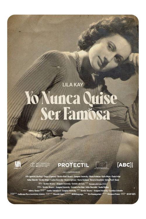 Yo nunca quise ser famosa