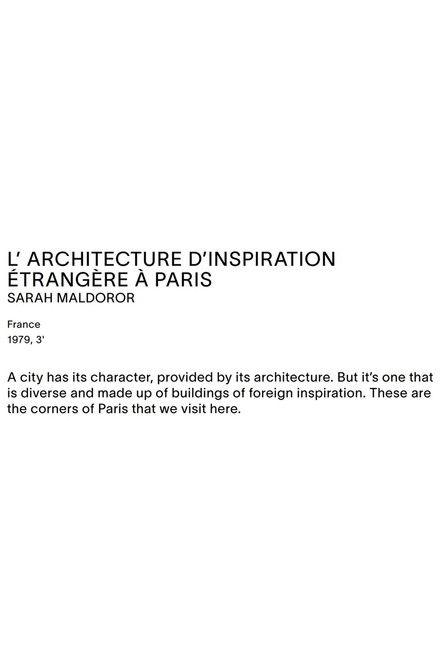 Foreign-Inspired Architecture in Paris